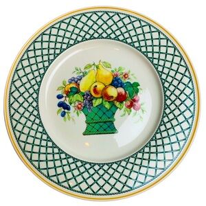 Vintage Villeroy & Boch Lattice Basket 1748 Premium Porcelain Dinner‎ Chop Plate